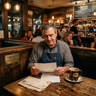 He Let a Homeless Woman Sleep in His Restaurant Every Night for a Winter. She Never Bought Anything. His Staff Complained. Then Spring Came. And She Left Something Under Table 4.