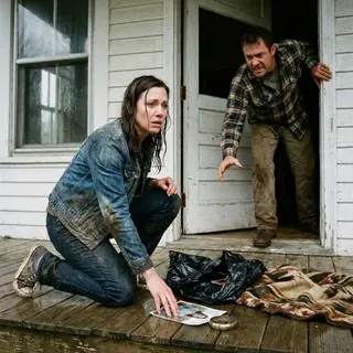 The trash bag split open on the porch before Elena Ward could even lift it.