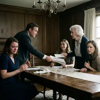 At our family inheritance dinner, my father slid the papers toward my sister and said, “She gets the entire four million. You should learn to work harder.” I was too stunned to speak—until Grandma rose slowly and placed a $45 million check in my hands. My mother screamed, “You can’t do this to me!” Grandma stared at her coldly. “Oh, I’m not finished yet.” Then she revealed the secret my parents had hidden for years…