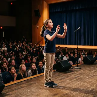A Deaf Girl Auditioned for the School Musical. The Entire Audience Laughed. She Performed Anyway. In Sign Language. What Happened in the Last 30 Seconds Made the Principal Ban Laughter at Auditions Forever.