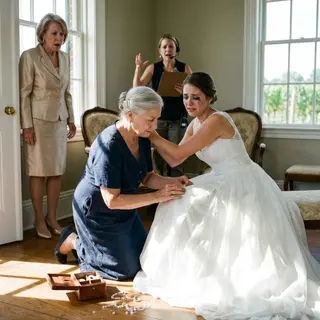 They Seated the Groom's Mother by the Kitchen Doors — Then the Bride's $18,000 Gown Tore, and the Truth Came Out With It