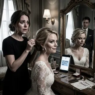 As I pinned the final pearl into the bride’s hair, she smiled at me through the mirror. “Make me beautiful enough that Daniel forgets you ever existed.” My hands stayed perfectly still. She thought forcing me to prepare her for the man I loved was the ultimate humiliation. But then her unlocked phone lit up beside me—and one message revealed why Daniel had really abandoned me.