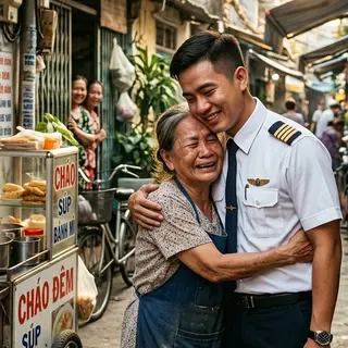 Neighbors Pitied a Porridge Seller for Years — Her Son Was an Airline Pilot