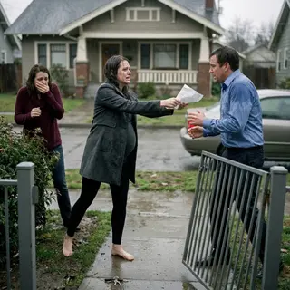 "I was six months pregnant when I looked through my bedroom window and saw my husband kissing our next-door neighbor. My heart stopped. I ran outside, clutching my ultrasound photo. 'Tell me this isn't what it looks like!' I screamed. He froze. She stepped back. Then he whispered words that shattered my world even more: 'You don't know the whole truth.' What happened next changed my life forever..."