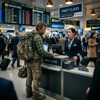 An Airline Agent Tried to Move Him from First Class. He Designed the Plane.