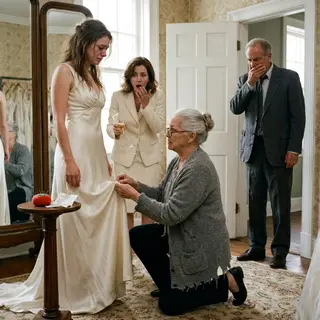 My Daughter-in-Law Said "Don't Touch the Dress, It Costs More Than Your Whole Life" — She Didn't Know My Name Was Sewn Inside It