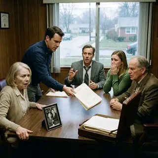 My brother looked around the lawyer's office and declared, "We'll sell Grandpa's estate and split it four ways. Obviously, not you." Everyone laughed as if the decision had already been made. I quietly smiled and said, "Before we celebrate... may I see the current property title?" Seconds later, I placed a notarized document from 2019 on the table—and my mother's face turned ghost white.