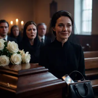 She Smiled at the Funeral. No One Understood Why.