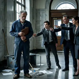 The Janitor Everyone Ignored Held the One Signature That Could Save a Million-Dollar Family Empire