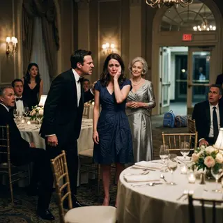 The loudest sound at our anniversary wasn't the orchestra—it was my husband's hand across my face. "Apologize," he ordered. "Or get out." My mother-in-law smiled while hundreds of guests watched me break in silence. They thought I was leaving with nothing but shame. They never imagined that by sunrise, my son and I would disappear... and their entire world would begin collapsing.