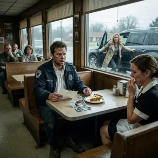 “Your blind date saw your car, called you a broke ambulance driver, and drove away,” the waitress whispered, sliding into the empty booth. My face burned as the diner watched, my twice-ironed shirt feeling ridiculous. Then she placed a boy’s photograph beside my pie. “Six years ago, you saved his life.” But that wasn’t the secret about to destroy them.