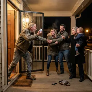 At 2:07 a.m., my daughter whispered through the phone, “Dad, come get me. Richard won’t let me leave.” Before I could answer, her mother-in-law grabbed the phone and said coldly, “No. She belongs with her husband.” Then I heard my grandson crying—and my daughter scream. They thought I was just an old mechanic standing helplessly outside their iron gate. They had no idea what I was recording.