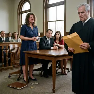 At the divorce hearing, my husband was full of arrogance.