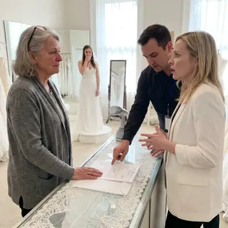 A Bridal Salon Owner Mocked the Woman Steaming Gowns in the Back. She Didn't Know Who Signed the Lease.