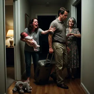 My one-year-old son burned with fever, but my mother-in-law rolled her eyes. “You’re overreacting. He’ll be fine tomorrow, and we’re not canceling the Hawaii trip we planned.” My husband nodded, packed his suitcase, and left me alone beside our trembling child. A week later, they returned laughing—only to find the house empty and a single document on the table. When he read the first line, his face went white…