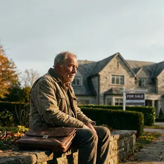 The Scruffy Old Man the Agent Tried to Remove from the Open House Had Quietly Built Every Home on That Street...