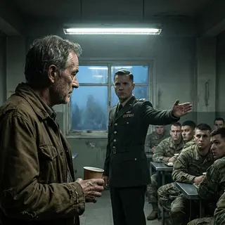 The Man Major Voss Grabbed by the Collar at Dawn Was Already Holding the Orders That Named Him Fort Caldwell's New Commanding General...