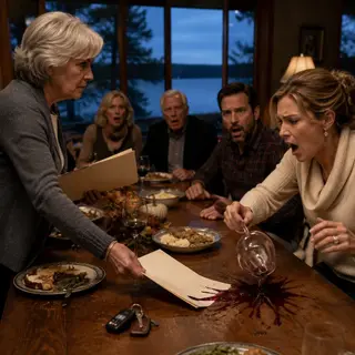 The Widow in the Guest Room: How a Rent Bill at Thanksgiving Revealed Who Really Owned the Lake House