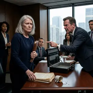 The Widow They Treated Like a File Clerk Was Actually the Woman Who Built Their Empire