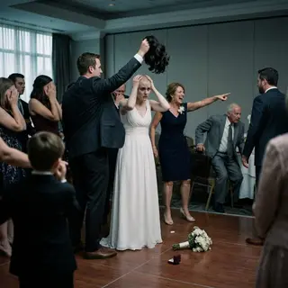 On my wedding day, while I was secretly fighting cancer, my brother ripped off my wig in front of everyone. My mother laughed and said, "The groom deserves a real woman, not a bald ghost. Let him see who she really is." The entire room went silent. They thought they had destroyed me. I only picked up my wig, smiled, and looked toward my lawyer sitting in the back. They had no idea what I had prepared next.