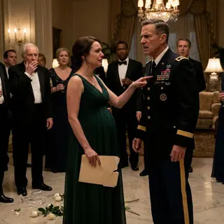 The Pregnant General’s Wife Entered the Victory Gala—and Exposed the Treason Hidden Behind Her Husband’s Medals