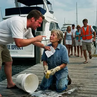 They Called Her "the Mop Lady" for Eleven Years — Then a $30,000 Invoice Revealed Who Really Owned the Marina