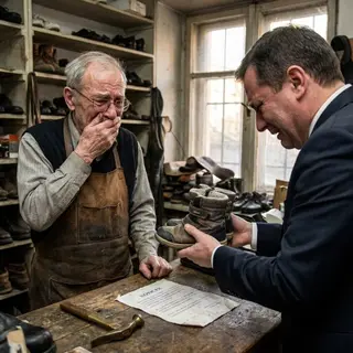 He Fixed a Poor Boy's Shoes for Free Every Winter — 26 Years Later, the Boy Came Back and Changed the Old Cobbler's Life