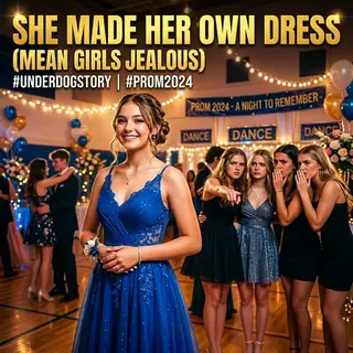 She Wore the Same Dress to Prom. Nobody Knew She Made It Herself.