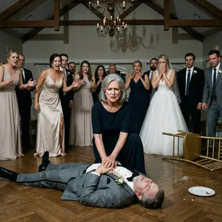 They Hid the "Lunch Lady" Behind the Kitchen Doors at a $95,000 Wedding — Until Her Hands Were the Only Thing Between the Bride's Father and Death