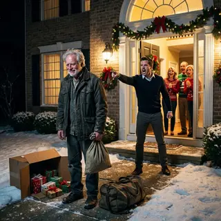 My son looked me in the eyes on Christmas night and said, “Dad, you need to leave. You’re not welcome here anymore.” I smiled, picked up my coat, and walked away without a fight. They laughed, thinking they had finally removed the “problem” from their perfect lives. But two days later, my phone exploded with 30 missed calls. They had no idea what they had just lost.