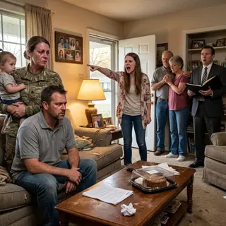 “Take your bastard and get out of my house,” my mother-in-law snapped as my husband slid a fake DNA report beside the strawberry cheesecake I had bought for him. My baby reached for her father. He looked away. My parents stayed silent. Then the estate lawyer opened the door, studied the report, and asked one question Daniel never ever expected.