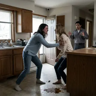 “Share your husband with me—or I’ll take him anyway.” My best friend said it across my kitchen table, then smiled while my coffee spread over the wood. Two days later, she used a copied key, entered our home, and staged bruises to frame him. She thought I was still the forgiving friend. She never noticed the cameras quietly turning on.