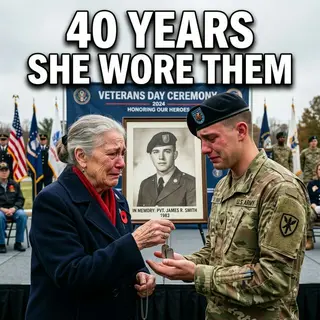 She Wore His Dog Tags for 40 Years. Then She Met His Son.