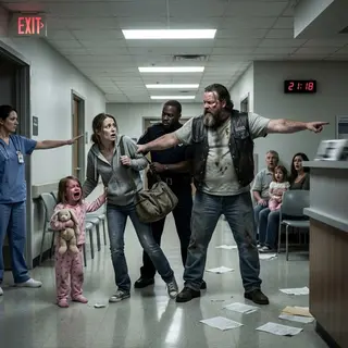 They Threw Her Out of the Hospital With a Crying Child — Until a Biker Said One Sentence That Stopped Everyone Cold