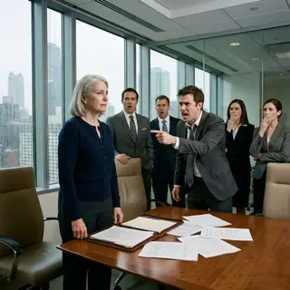 The Woman Everyone Ignored at the Company Table Was Actually the Owner Who Saved It