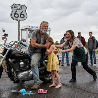 A Biker Held a Little Girl on His Harley — Then Her Mother Screamed “Kidnapper”