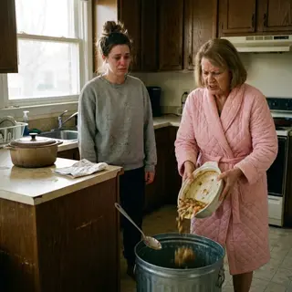 Her Mother-in-Law Threw Away the Dinner She Cooked—One Month After She Stopped Serving Them, Their Home Fell Apart