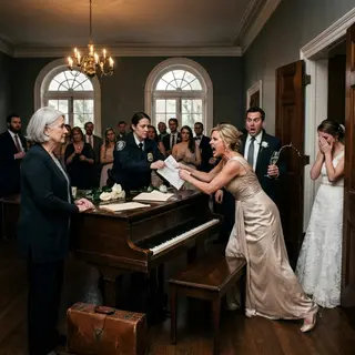 She Sent Her Mother-in-Law Through the Service Door—Then the Wedding Estate’s True Owner Spoke
