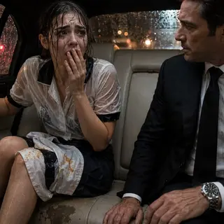 The rain was pouring so hard I could barely see the car I climbed into after my late shift. “Please, just drive,” I whispered, shivering in my soaked waitress uniform. But when the door locked and the man beside me turned, my heart stopped. He wasn’t a taxi driver—he was the billionaire my boss had warned us never to offend. By morning, the whole city called me his fiancée.