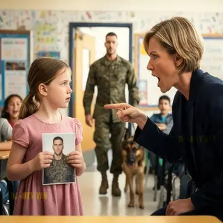 Teacher Mocks Girl: “Your Dad Is Just a Marine” — Then He Walked In With His K9…