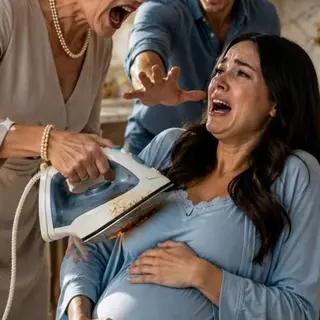 "Sign the transfer papers," my mother-in-law hissed, pressing the glowing-hot iron dangerously close to my eight-month pregnant belly. "Or your baby will pay for your stubbornness." Her smile was colder than steel, and my hands trembled as I realized she wasn't bluffing. In that terrifying moment, I faced an impossible choice: surrender the only home my late parents left me... or risk losing the child I had fought so hard to protect. What happened next changed every life forever.