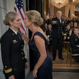 My Mother Called Me “Leftover Trash” Before 31 Officers—Then A SEAL Stood Up And Said My Name…