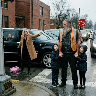 For Nine Years He Stood at That Crosswalk in the Rain — Then a Plaque Nobody Had Ever Read Silenced an Entire Ohio School Board