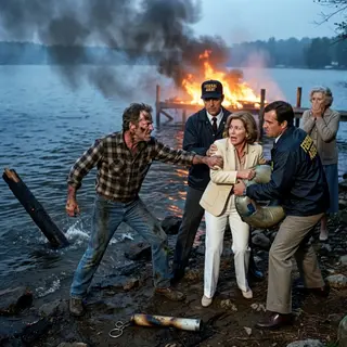 The HOA Burned My Private Dock Before Sunrise—By Noon, Federal Agents Were Raiding Their Office, and the Reason They Wanted My Shoreline Was Worse Than Arson