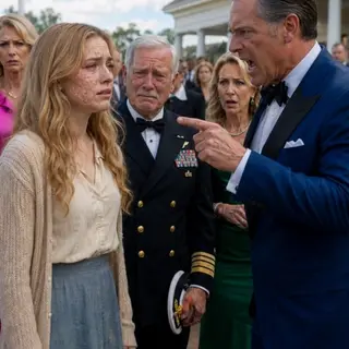 “YOU REPULSE ME,” MY FATHER TOLD FIFTY VIPS—THEN A NAVY VETERAN SAW MY BURNED FACE, BROKE DOWN, AND CALLED ME “COMMANDER”