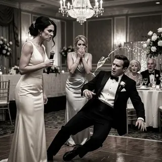 At our wedding, I watched my husband lift his glass and smile like he owned the room. “This dance,” he announced, “is for the woman I’ve loved for ten years.” My heart surged—until he walked past me… and stopped in front of my sister. The crowd erupted, clapping like it was romantic. I tasted blood where I bit my lip, then said one sentence into the microphone. His face drained. His knees buckled. And the music didn’t stop.
