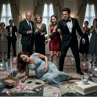 I was eight months pregnant with our precious child when my husband walked into a baby shower with his 22-year-old mistress. When I asked him to leave, he punched me in the stomach and shoved me into a gift table. "She's carrying the real heir," he snarled, while his millionaire parents applauded as if I deserved to fall.