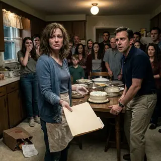 My husband laughed in my face and sneered, "Buy your own food. Stop living off me!" I didn't argue—I simply smiled and walked away. Weeks later, twenty relatives stormed into the kitchen for his birthday dinner, only to freeze in stunned silence. His face turned ghostly pale as he whispered, "What did you do?" I looked him straight in the eyes. "Exactly what you told me to." He had no idea the real feast was my revenge.