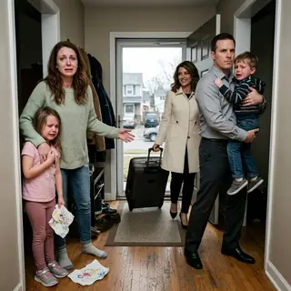 The day my husband walked through our front door holding another woman's child, he smiled and said, "He's my son, and they'll be living with us." I looked at our daughter, then asked one question that froze the room: "And what happens to our child?" His answer shattered my heart... but what I did next destroyed the life he thought he'd stolen from us.