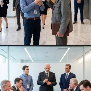 I was just a shy intern trying not to get fired when I saw an elderly Deaf man standing alone while everyone walked past him. So I signed, "Good morning. May I help you?" Seconds later, a voice behind me thundered, "Do you have any idea who that man is?" My stomach dropped as the entire lobby froze... and what happened next changed my life forever.